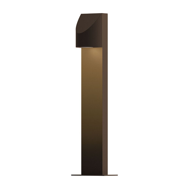 Inside-Out Shear Textured Bronze 22-Inch LED Bollard, image 1