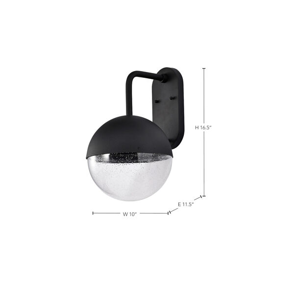 Atmosphere Matte Black 10-Inch LED Outdoor Wall Mount, image 3