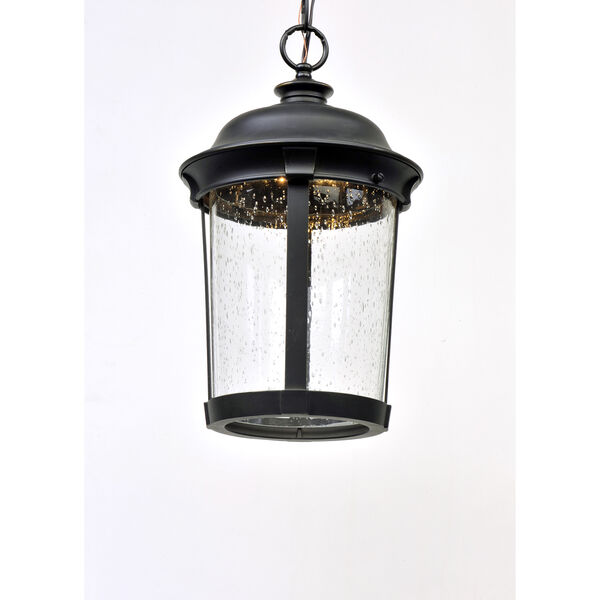 Dover LED Bronze Nine-Inch One-Light Outdoor Hanging Lantern, image 2
