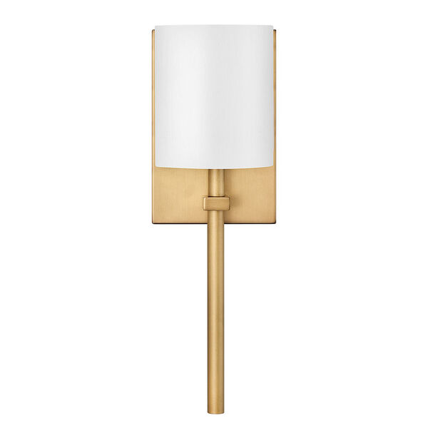 Avenue Heritage Brass One-Light LED Wall Sconce with White Acrylic Shade, image 2