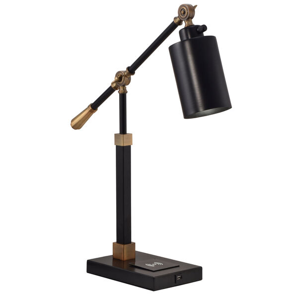 Springdale Oil Rubbed Bronze Cylinder One-Light Multi-Direction Desk Lamp, image 1