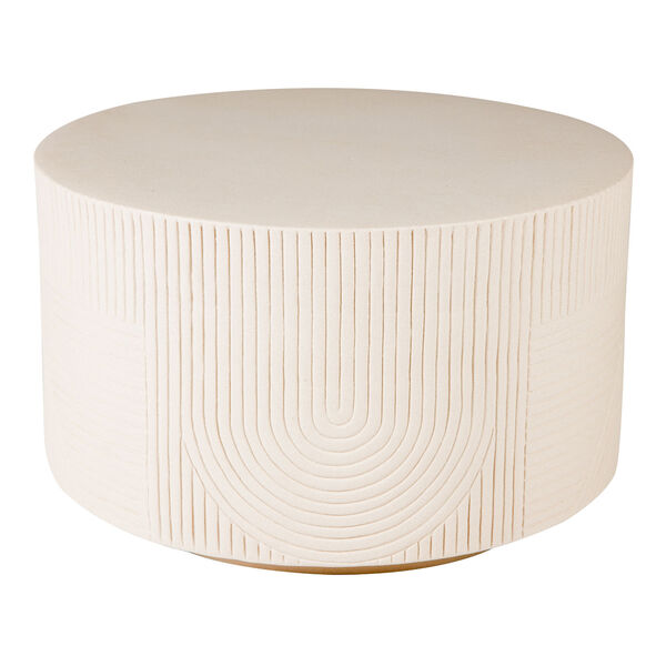 Provenance Signature Ceramic Serenity Textured Round Table in Sand, image 1