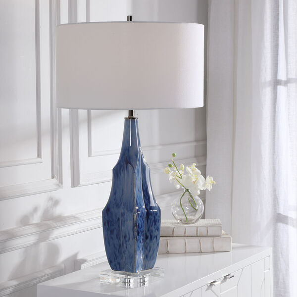 Everard Indigo Blue One-Light Table Lamp, image 2