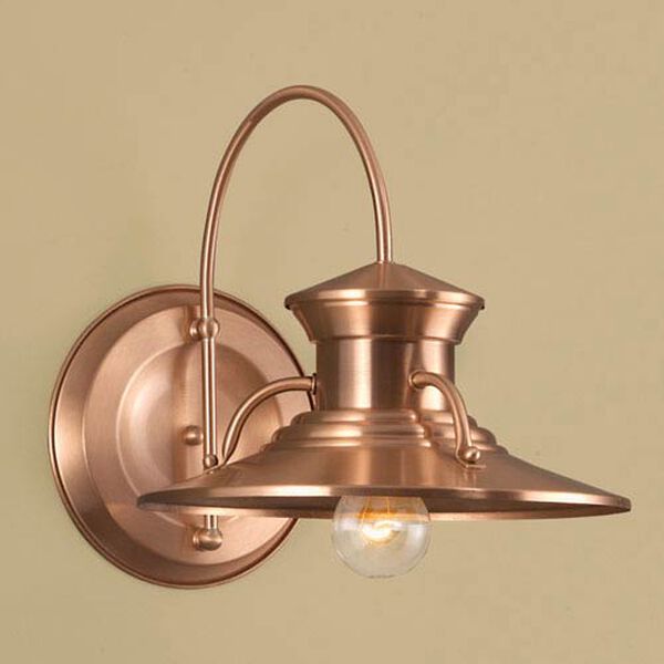 Budapest Copper Single Light Outdoor Wall Mount, image 1