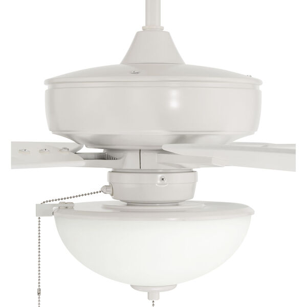 Super Pro White 60-Inch LED Ceiling Fan with White Frost Glass, image 4