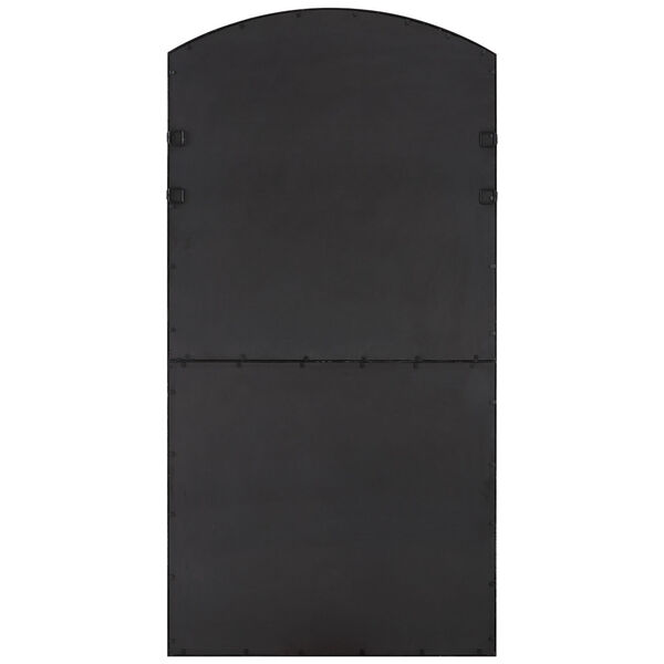 Camber Satin Black Oversized Arch Floor Mirror, image 5