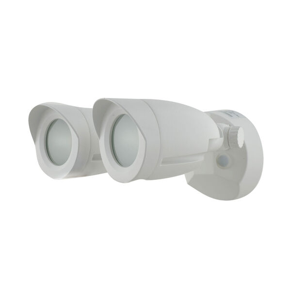 White 3000K Two-Light LED Security Light, image 2