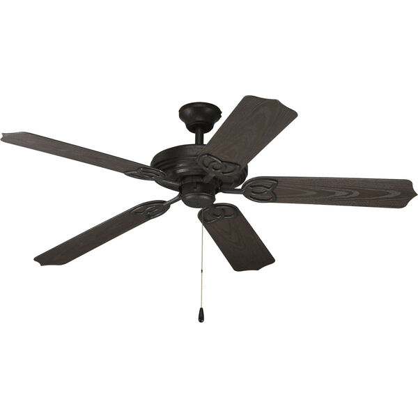 AirPro Forged Black Ceiling Fan with 5 52-Inch Blades, image 1