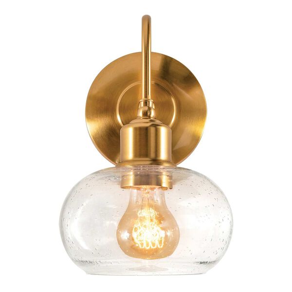 Laney Vintage Gold and Clear One-Light Wall Sconce, image 3