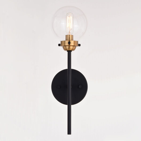 Orbit Muted Brass and Oil Rubbed Bronze One-Light 16-Inch Wall Sconce, image 2