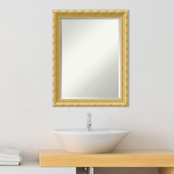 Versailles Gold 22W X 28H-Inch Bathroom Vanity Wall Mirror, image 3