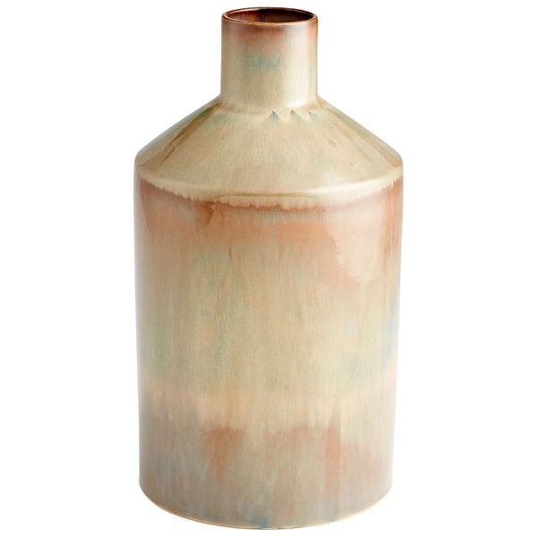 Olive Glaze 9-Inch Marbled Dreams Vase, image 1