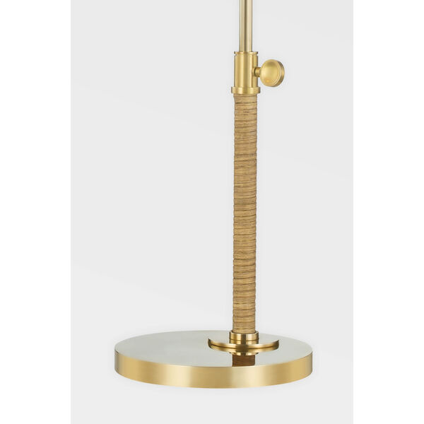 Devon Aged Brass One-Light Table Lamp, image 3