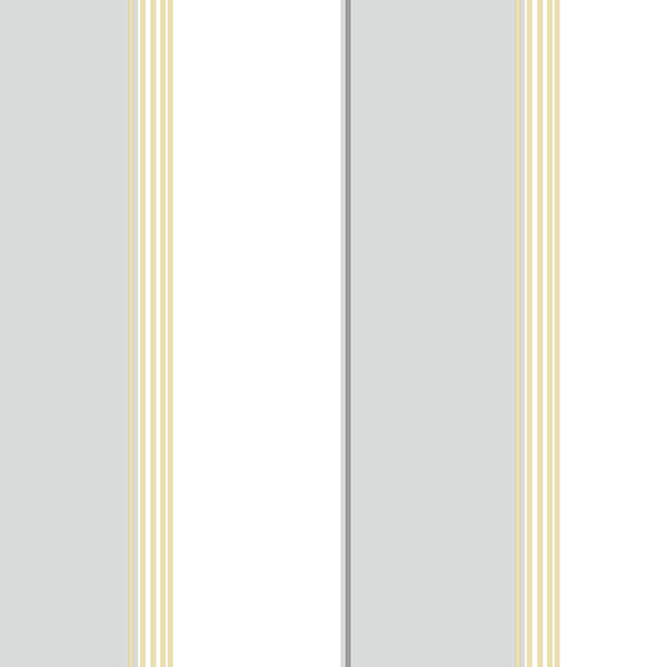 Pure Stripe Grey and Yellow Wallpaper - SAMPLE SWATCH ONLY, image 1