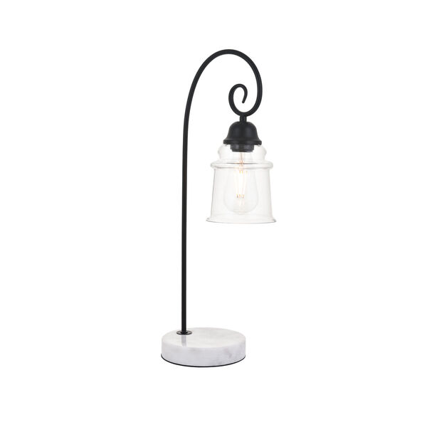 Spire Black and White One-Light Table Lamp, image 4