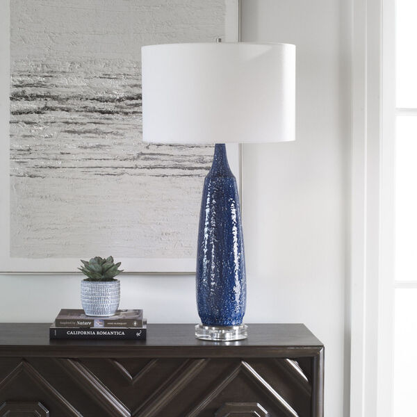 Newport Cobalt Blue and White Table Lamp, image 4