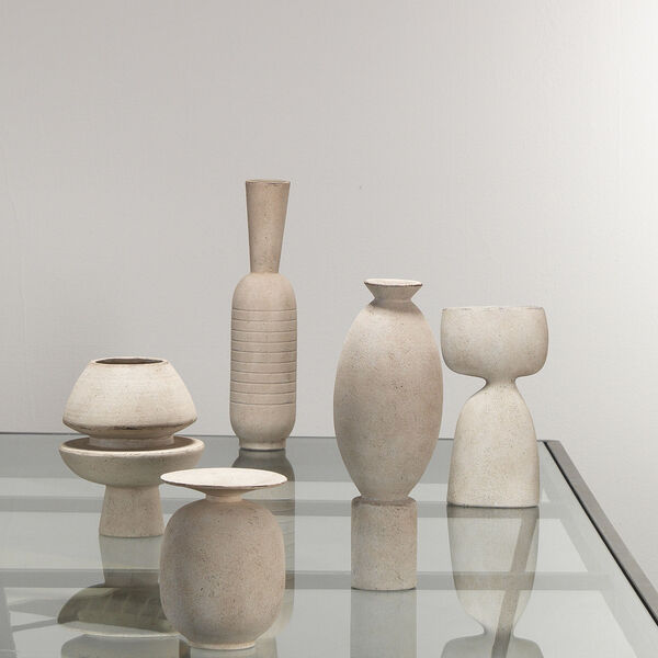 Highland Off White Ceramic Decorative Vase, image 4