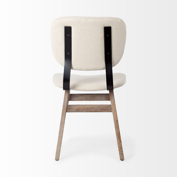 Haden I Cream and Brown Solid Wood Side Chair, image 4