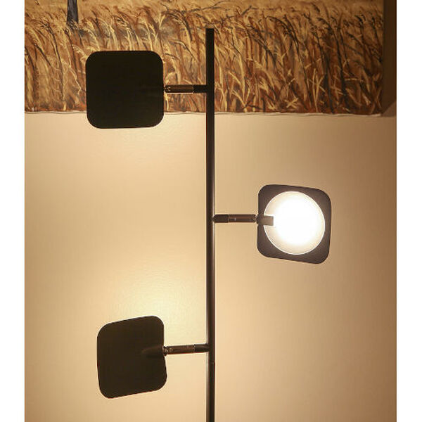 Tree Bronze Three-Light Integrated LED Floor Lamp, image 3