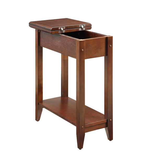 American Heritage Espresso Flip Top Side and End Table, image 5