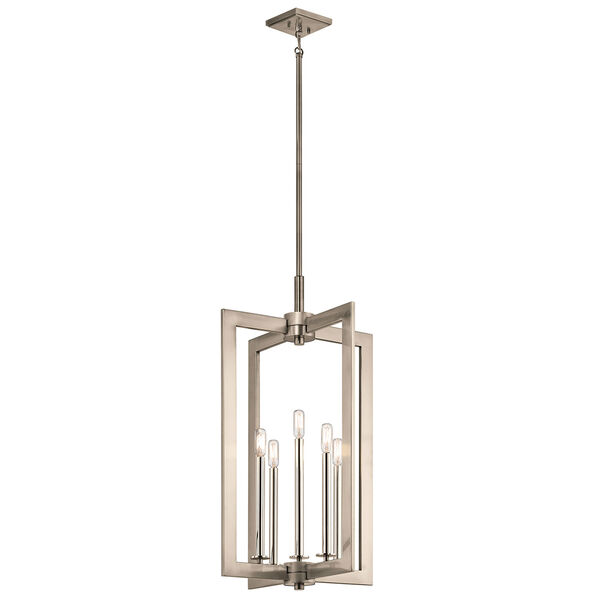 Cullen Classic Pewter 18-Inch Five-Light Pendant, image 1