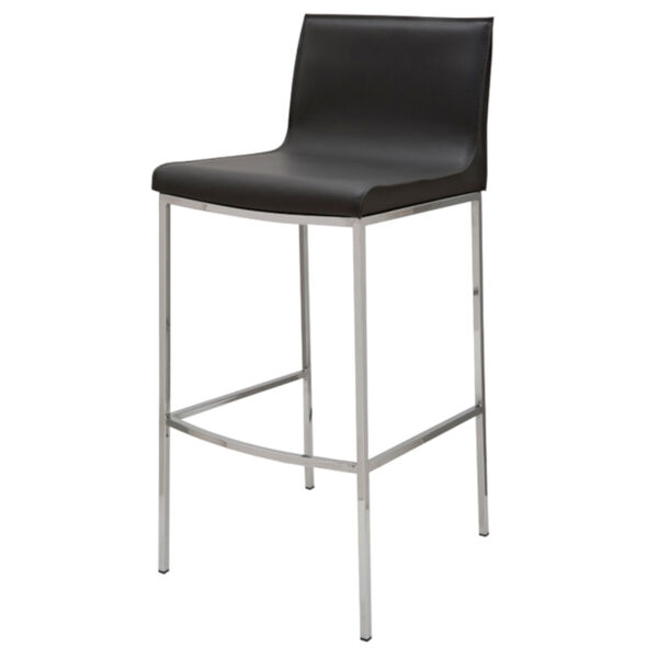 Colter Black and Silver Bar Stool, image 1