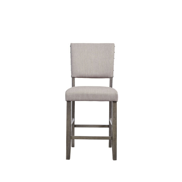Township Smokey Oak Upholstered Counter Chair, Set of 2, image 1