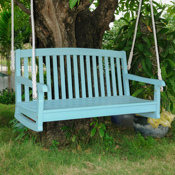 Acacia Two Seater Swing With Curved Back, image 1