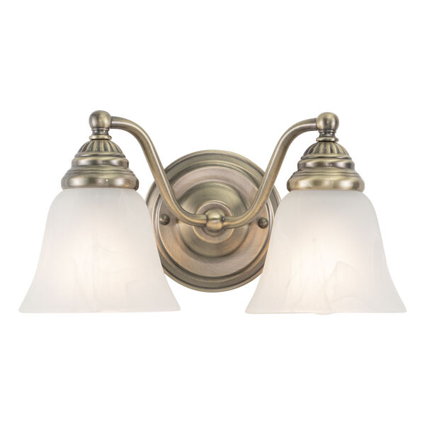 Standford Antique Brass Two-Light Vanity, image 2