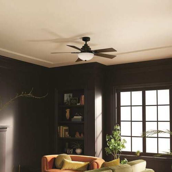 Vinea Satin Black LED 52-Inch Ceiling Fan, image 2