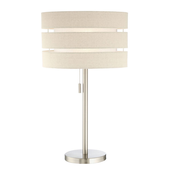 Falan Brushed Nickel One-Light Table Lamp, image 1