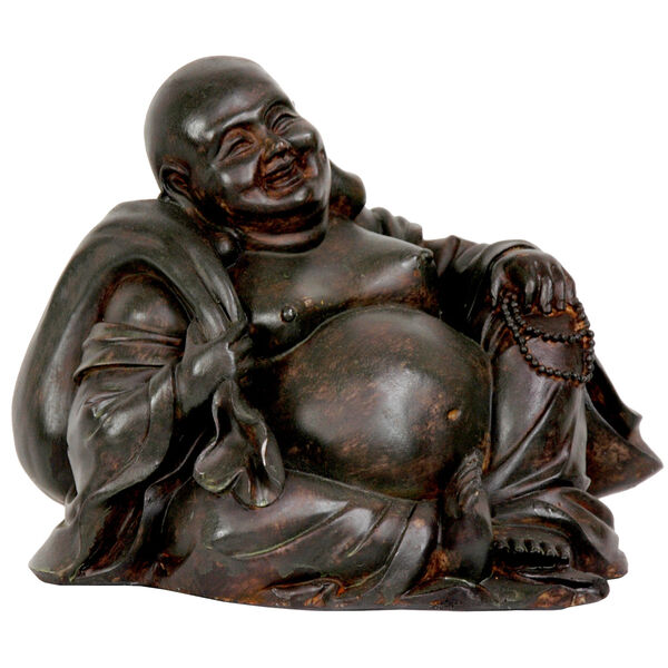 5-inch Sitting Happy Buddha Statue, image 1