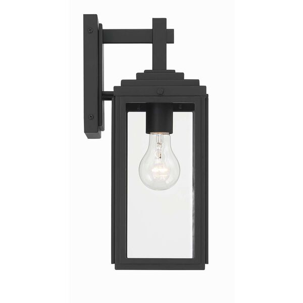 Byron Matte Black One-Light Five-Inch Outdoor Wall Mount, image 5