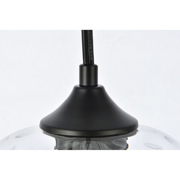 Cashel Black Eight-Inch One-Light Plug-In Pendant, image 5