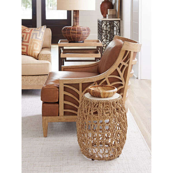 Los Altos Brown Madrid Woven Accent Table, image 2