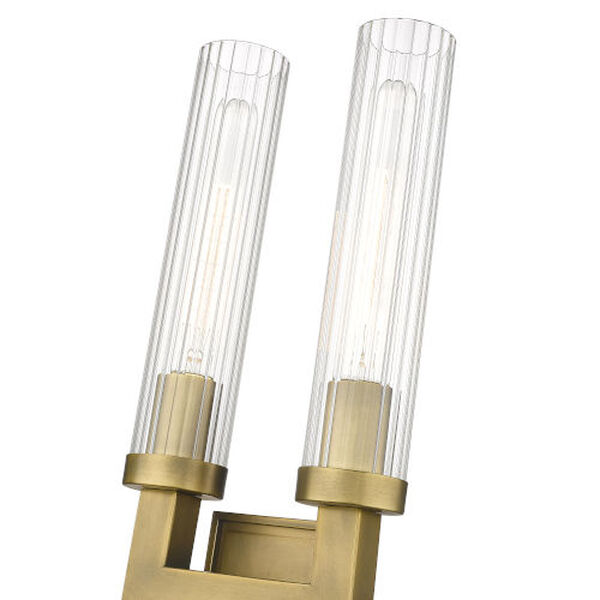 Beau Rubbed Brass Two-Light Wall Sconce, image 4
