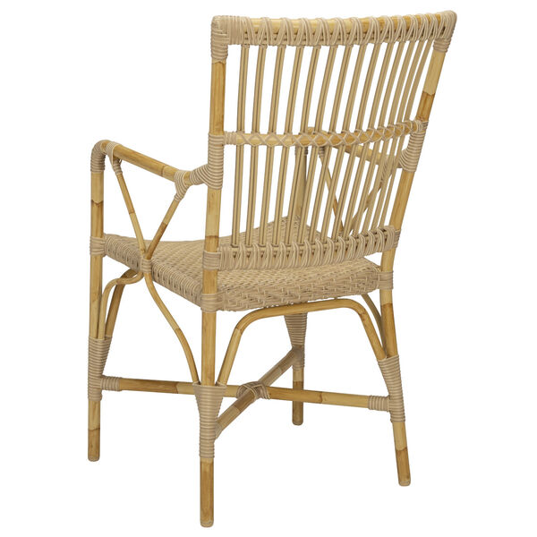 Piano Natural Outdoor Dining Arm Chair, image 6