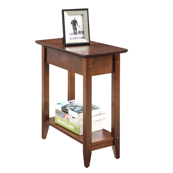 American Heritage Espresso Flip Top Side and End Table, image 4