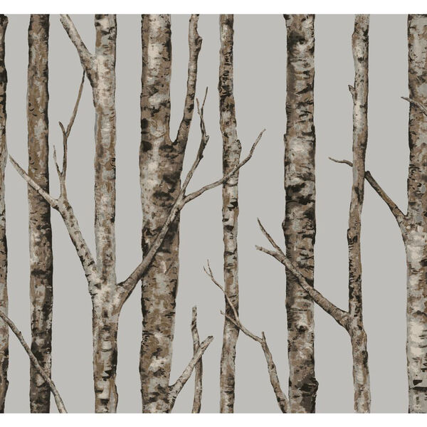 Ronald Redding Urban Grey The Birches Wallpaper: Sample Swatch Only, image 1