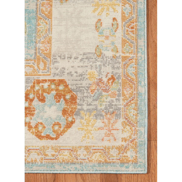 Bohemian Light Blue Rectangle 5 Ft. 1 In. x 7 Ft. 6 In. Rug, image 6