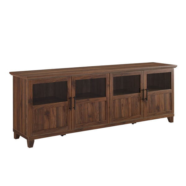 Goodwin Dark Walnut and Black TV Console with Four Panel Door, image 5