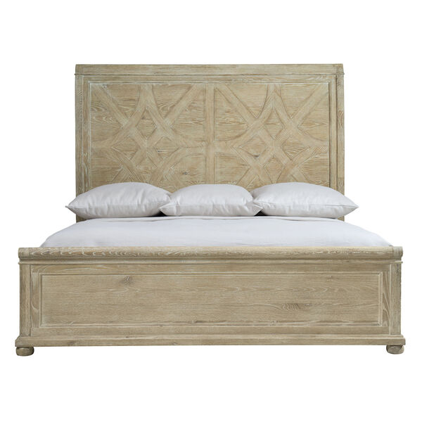 Rustic Patina Sand Panel King Bed, image 1