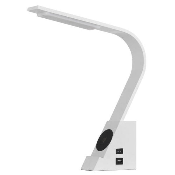 Convolution White LED Desk Lamp, image 1