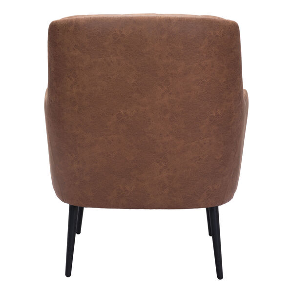 Tasmania Vintage Brown and Gold Accent Chair, image 5