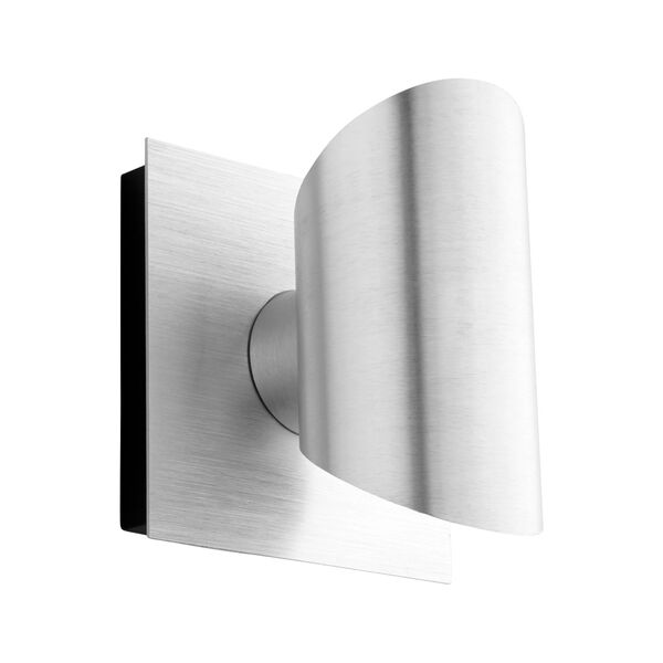 Caliber Brushed Aluminum Two-Light LED Outdoor Wall Sconce, image 1