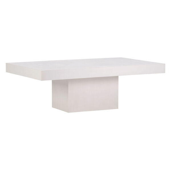 Perpetual Terrace Concrete Coffee Table in Ivory White, image 1