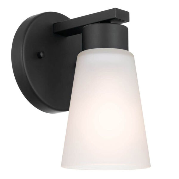 Stamos Black One-Light Wall Sconce, image 1