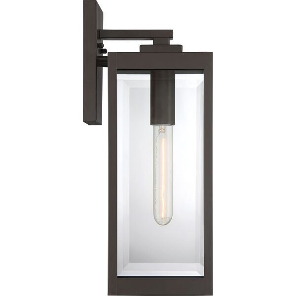 Westover Western Bronze 17-Inch One-Light Outdoor Lantern with Clear Beveled Glass, image 4