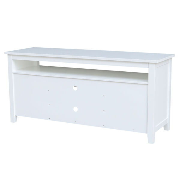 White 57-Inch TV Stand with Two Door, image 6