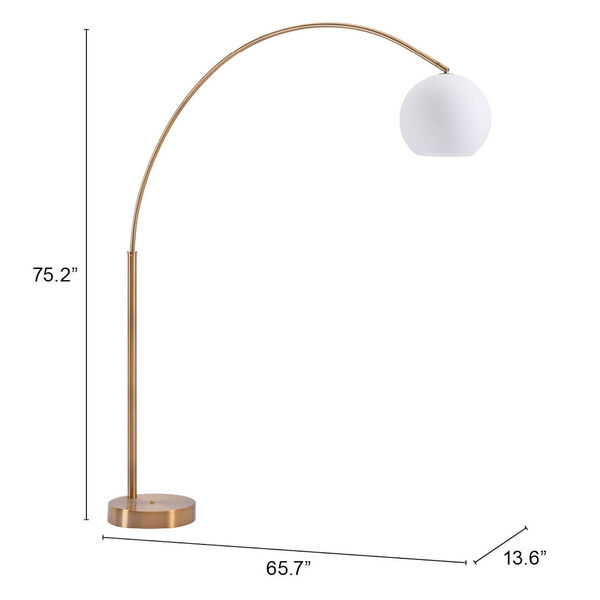 Griffith White One-Light Floor Lamp, image 6